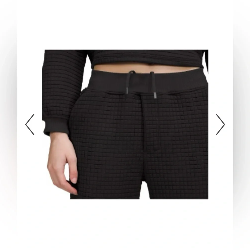 Lululemon lab black textured matching set - Picture 2 of 6